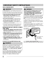 Preview for 6 page of Frigidaire FGGF3032MB Use And Care Manual