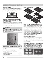 Preview for 8 page of Frigidaire FGGF3054KB - Gallery - Convection Gas Range Use And Care Manual