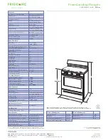 Preview for 2 page of Frigidaire FGGF3054MW Specifications