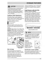 Preview for 15 page of Frigidaire FGHC2331PFAA Use & Care Manual