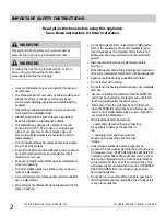 Preview for 2 page of Frigidaire FGHD2472PB Use & Care Manual