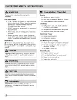 Preview for 2 page of Frigidaire FGHG2344ME0 Use & Care Manual