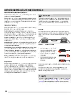 Preview for 12 page of Frigidaire FGIC3066TB Use & Care Manual