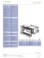 Preview for 2 page of Frigidaire FGMO205KB - Gallery 2.0 cu. Ft. Microwave Specifications