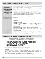 Preview for 2 page of Frigidaire FGMV153CLBA Use & Care Manual