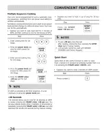 Preview for 24 page of Frigidaire FGMV153CLBA Use & Care Manual