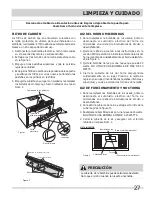 Preview for 27 page of Frigidaire FGMV185KB - Gallery 1.8 cu. Ft. Microwave (Spanish) Uso Y Cuidado