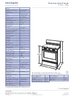 Preview for 2 page of Frigidaire FITS-MORE COOKTOP FPGF3081K F Specifications