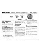 Frigidaire FLSE72RB Operating Instructions preview