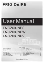 Preview for 1 page of Frigidaire FNGZ60JNPS User Manual