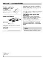 Preview for 2 page of Frigidaire FPCC3085KSA Use & Care Manual