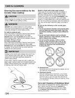 Preview for 14 page of Frigidaire FPCC3085KSA Use & Care Manual