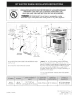 Frigidaire FPEF4085KFD Installation Instructions Manual preview