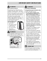 Preview for 3 page of Frigidaire FPFU19F8RF Use & Care Manual