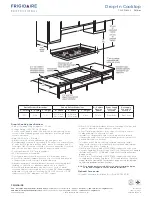 Preview for 2 page of Frigidaire FPGC3085KS - 30" Gas Cooktop Specification Sheet