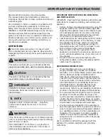 Preview for 3 page of Frigidaire FPIC3677RF Use & Care Manual