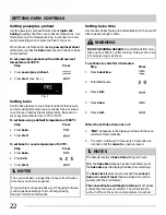 Preview for 22 page of Frigidaire FPIF3093LF Important Safety Instructions Manual