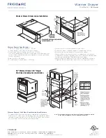 Preview for 2 page of Frigidaire FPWD3085K F Specification Sheet