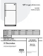 Frigidaire FRT14G5A Factory Parts Catalog preview