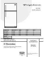 Frigidaire FRT15B3A Factory Parts Catalog preview