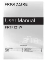 Frigidaire FRTF121W User Manual preview