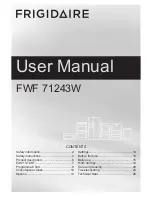 Frigidaire FWF 71243W User Manual preview