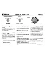 Preview for 1 page of Frigidaire FWS235RB Operating Instructions