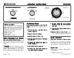 Frigidaire FWS235RF Operating Instructions preview