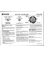 Frigidaire FWS545NB Operating Instructions preview