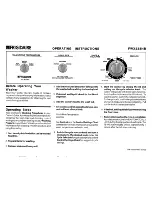 Preview for 1 page of Frigidaire FWX233NB Operating Instructions