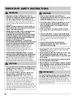 Preview for 4 page of Frigidaire Gallery FGGF3054M Use And Care Manual