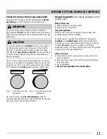 Preview for 11 page of Frigidaire Gallery FGGF3054M Use And Care Manual