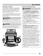 Preview for 29 page of Frigidaire Gallery FGGF3054M Use And Care Manual