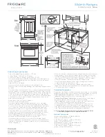 Preview for 3 page of Frigidaire Gallery FGGS3045K F Specification & Installation Instructions