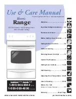 Preview for 1 page of Frigidaire Gallery GLEF389H Use & Care Manual