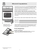 Preview for 2 page of Frigidaire Gallery GLEF389H Use & Care Manual