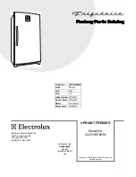 Frigidaire GLFH21F8HW Parts List preview