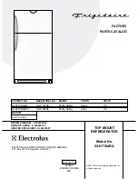 Frigidaire GLHT184RA Factory Parts Catalog preview