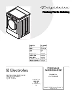 Preview for 1 page of Frigidaire GLTF2940E Factory Parts Catalog