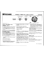 Preview for 1 page of Frigidaire LCE756A Operating Instructions