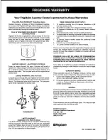 Preview for 32 page of Frigidaire LCE825L Owner'S Manual