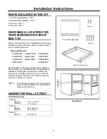 Preview for 2 page of Frigidaire MWTK(P)27K Installation Instructions Manual