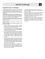 Preview for 21 page of Frigidaire MWV150KB - 1.5 cu. Ft. Microwave (French) Manual D’Utilisation Et D’Entretien