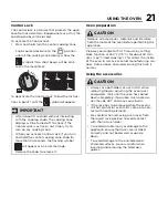 Preview for 21 page of Frigidaire PCFI3668AF Use & Care Manual