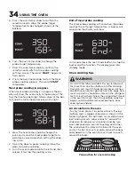 Preview for 34 page of Frigidaire PCFI3668AF Use & Care Manual