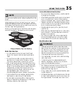 Preview for 35 page of Frigidaire PCFI3668AF Use & Care Manual