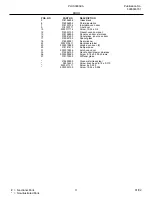 Preview for 11 page of Frigidaire PLCS389A Factory Parts Catalog