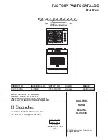 Frigidaire PLCS389C Factory Parts Catalog preview