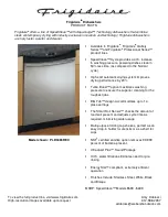 Preview for 1 page of Frigidaire PLD3465REC Product Facts