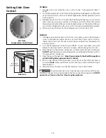 Preview for 14 page of Frigidaire PLEF489ACD Use And Care Manual